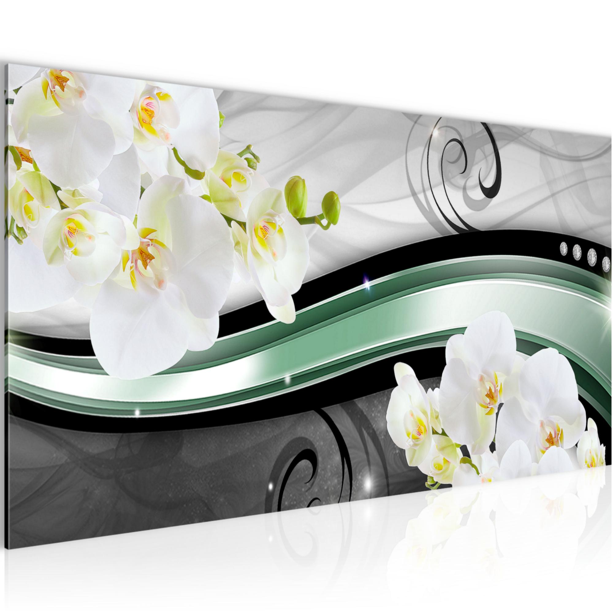 Wandbild XXL Modern Wohnzimmer - Blumen Orchidee - Schlafzimmer Bilder