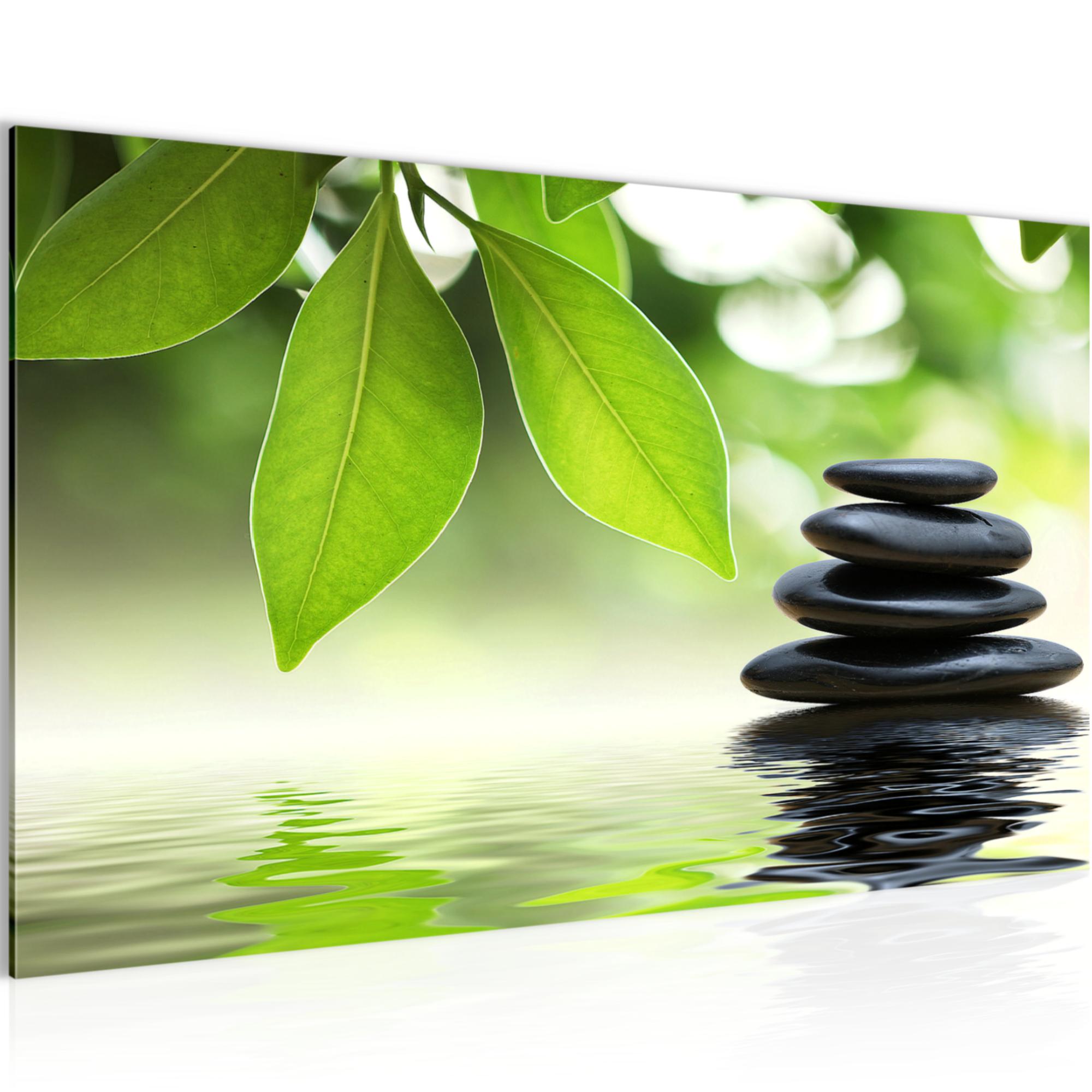 Wandbilder Wohnzimmer - Feng Shui Steine Schlafzimmer - Vlies Leinwand