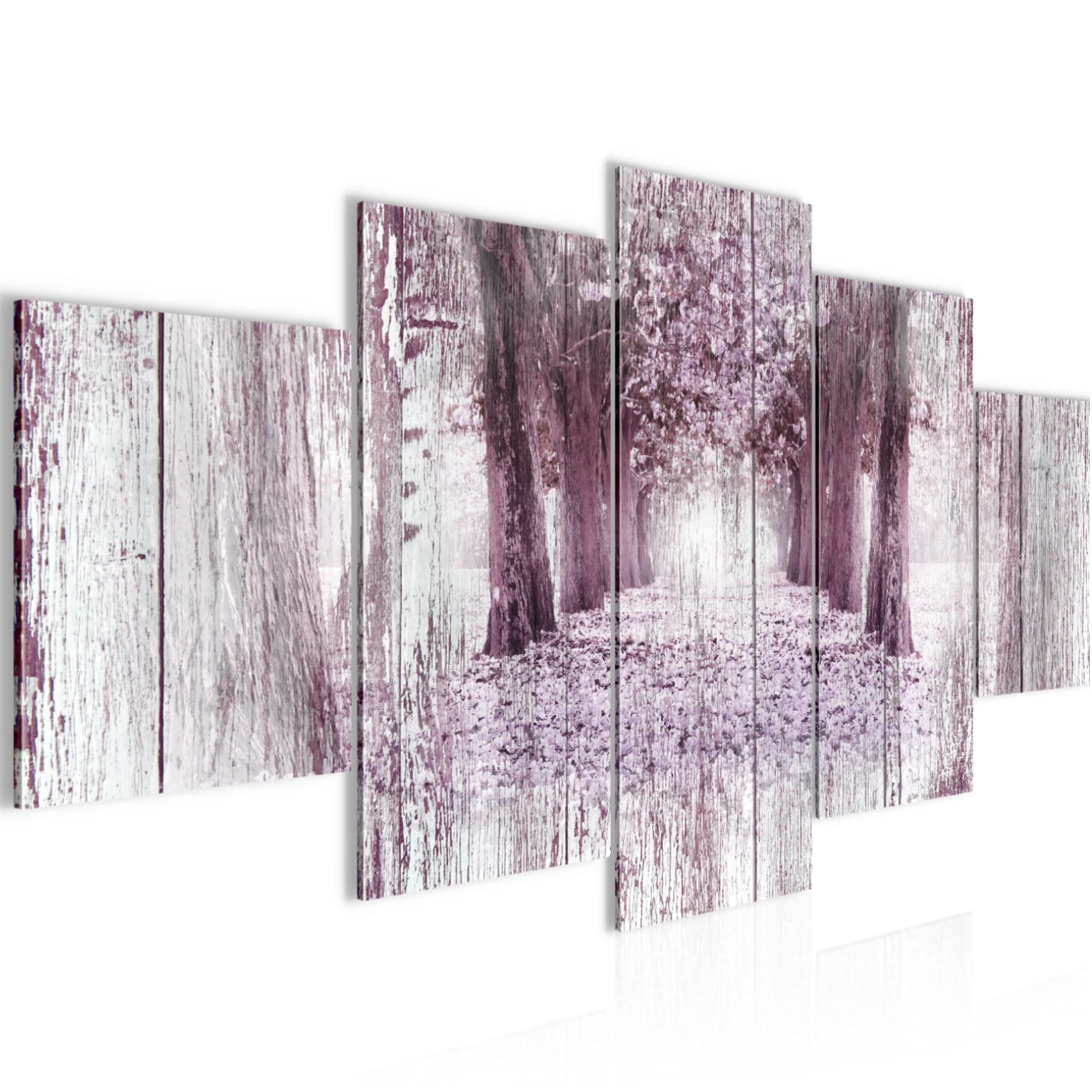 Wandbilder Wohnzimmer XXL - Wald Landschaft - Moderne Bilder - Made in