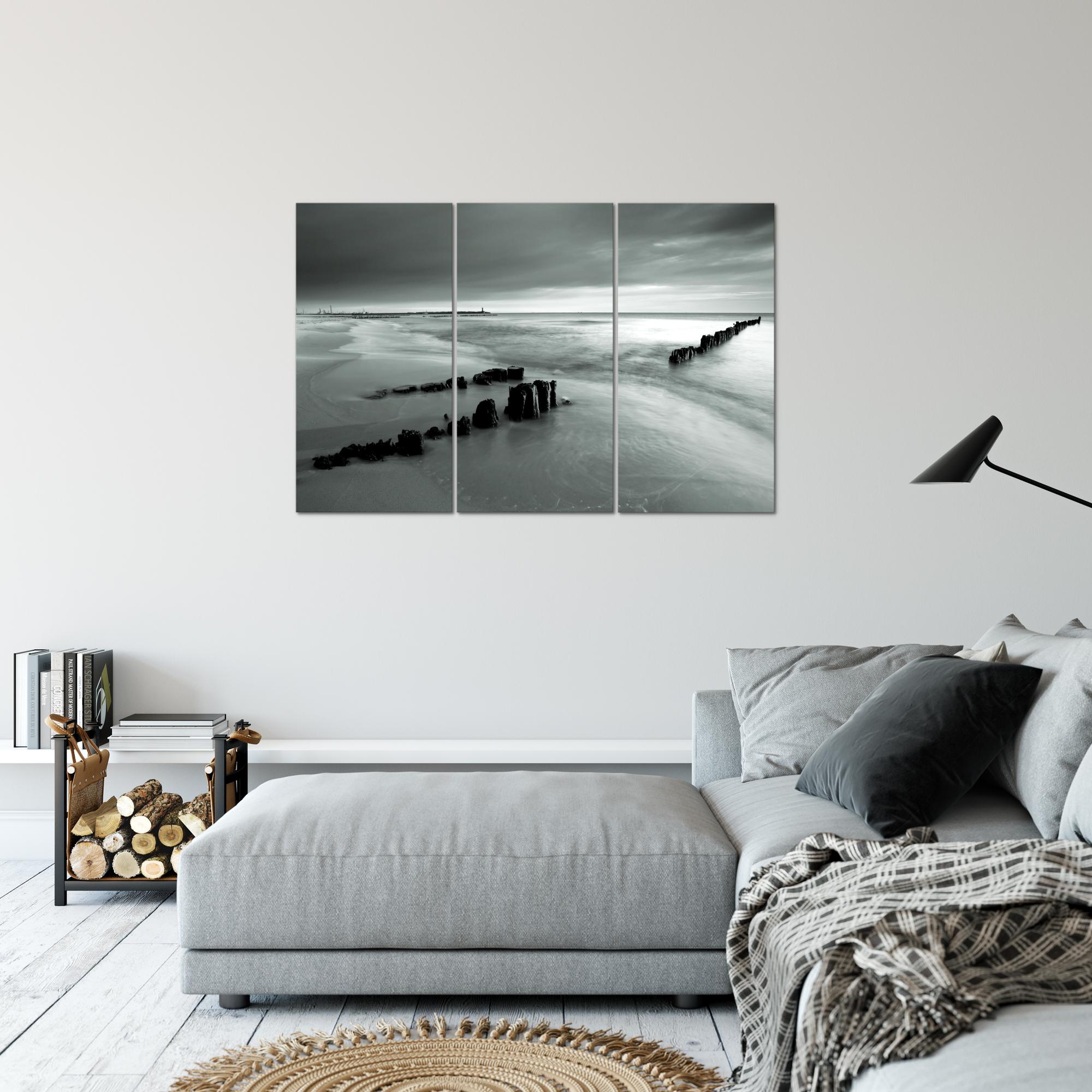 Wandbilder Set XXL Modern | Strand Meer Wohnzimmer Schlafzimmer Deko