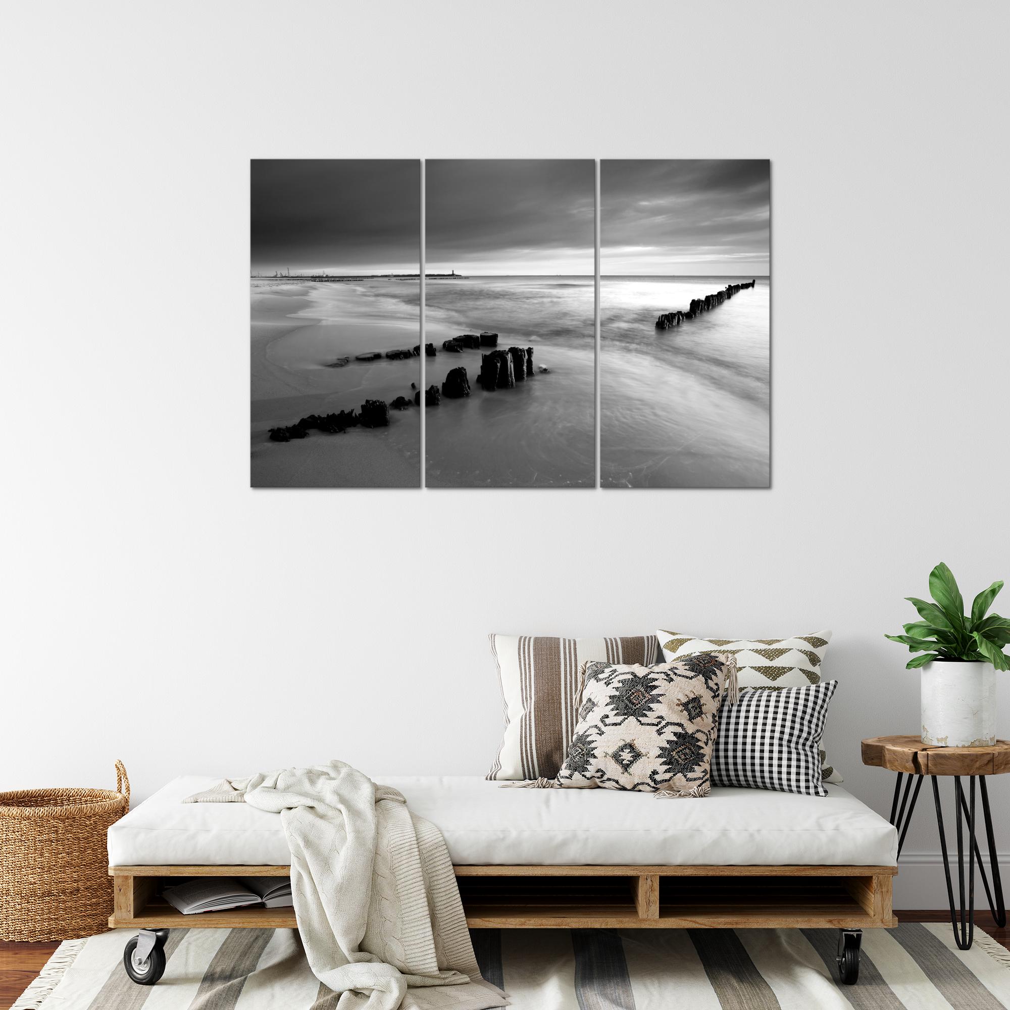 Wandbilder Set XXL Modern | Strand Meer Wohnzimmer Schlafzimmer Deko