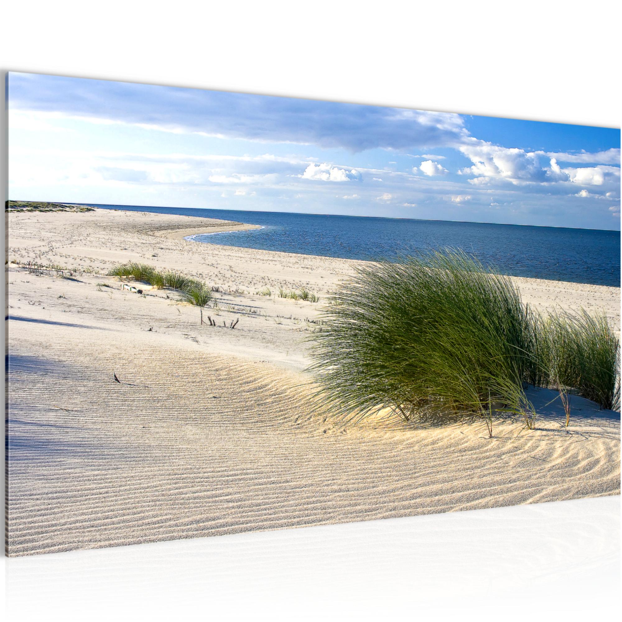 Wandbilder Wohnzimmer - Strand Meer Schlafzimmer - Vlies Leinwand Bild