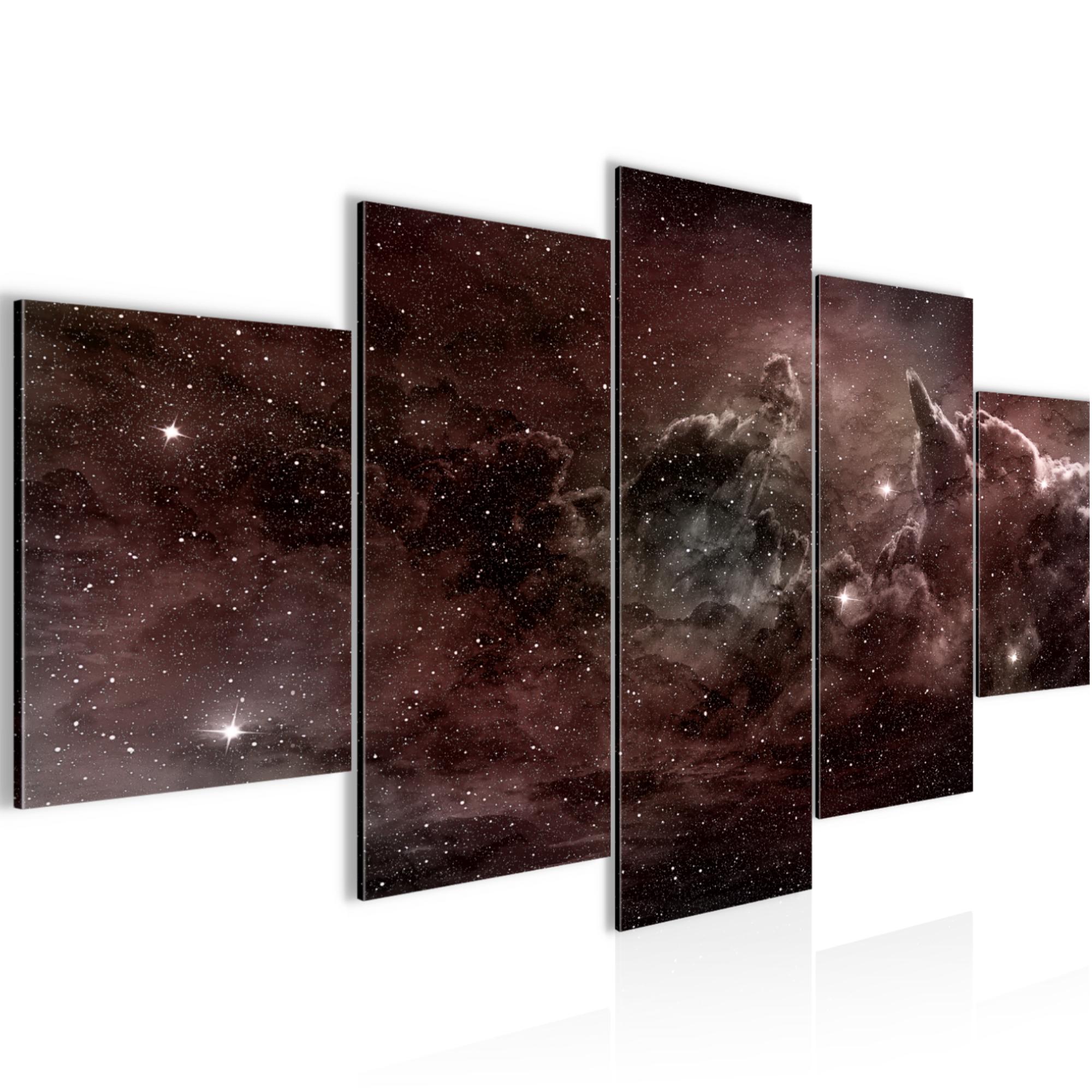 Wandbilder Wohnzimmer XXL - Galaxie Sterne Moderne Bilder - Made in