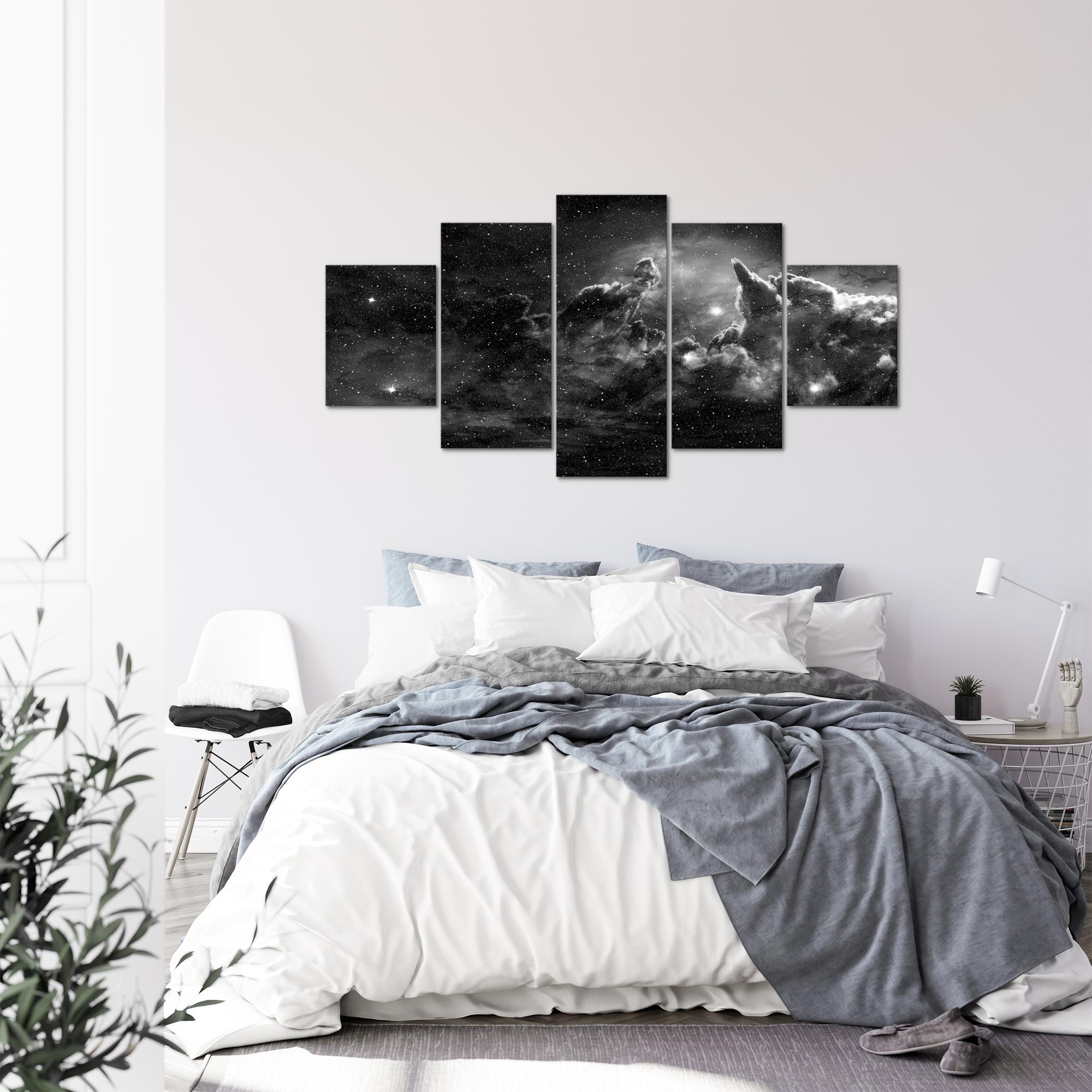 Wandbilder Wohnzimmer XXL - Galaxie Sterne Moderne Bilder - Made in