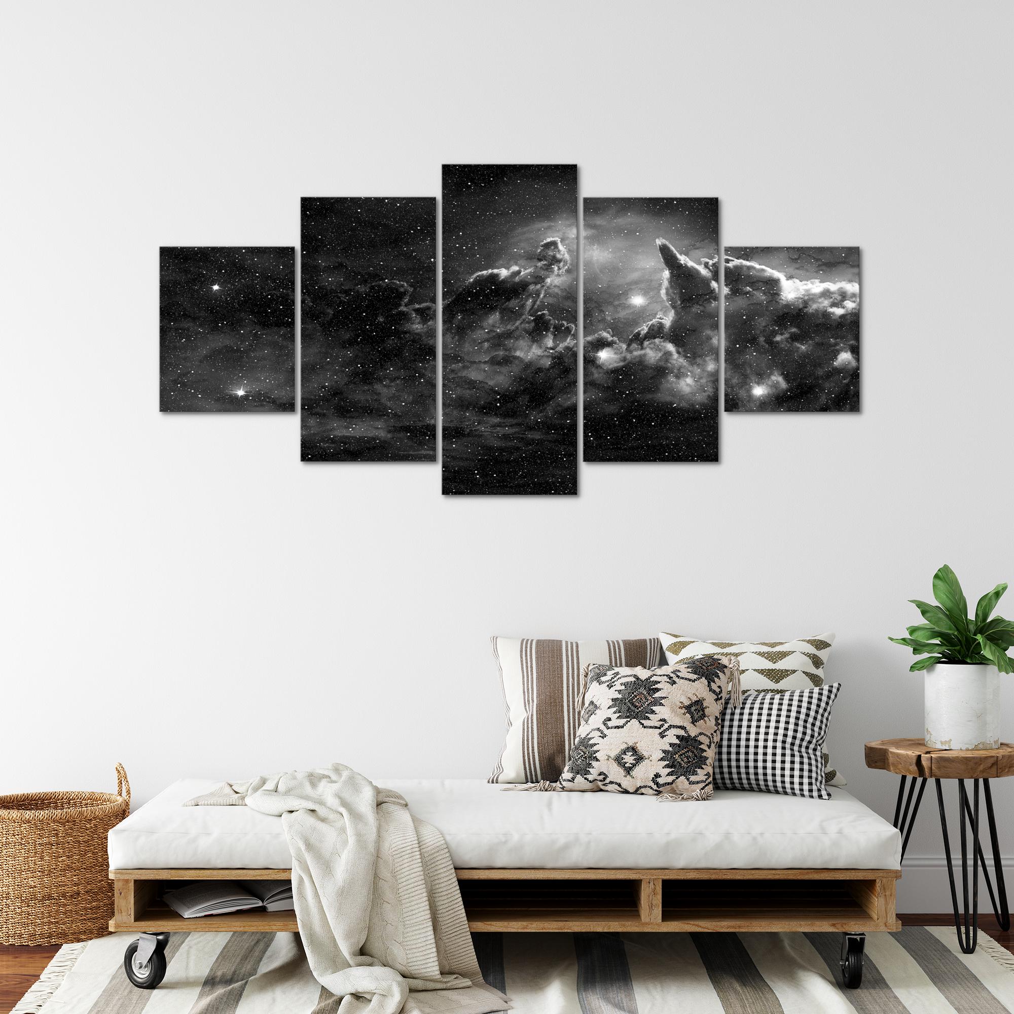 Wandbilder Wohnzimmer XXL - Galaxie Sterne Moderne Bilder - Made in