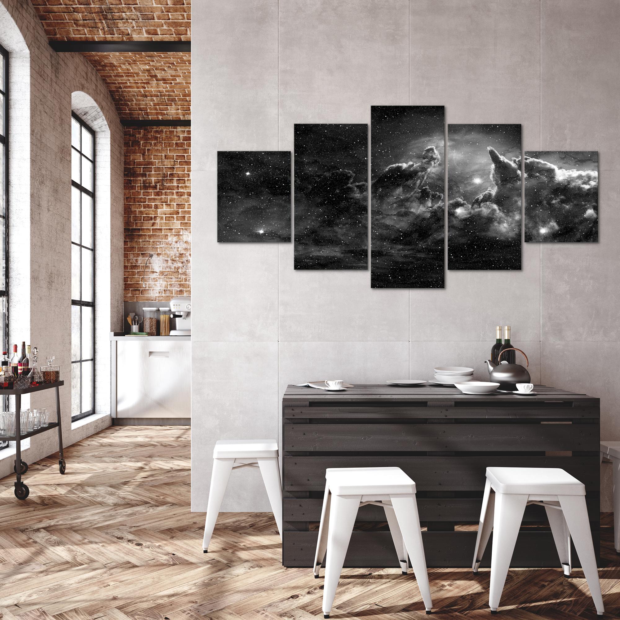 Wandbilder Wohnzimmer XXL - Galaxie Sterne Moderne Bilder - Made in