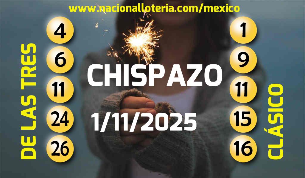 Resultados del Chispazo del Sábado 1 de Noviembre de 2025
