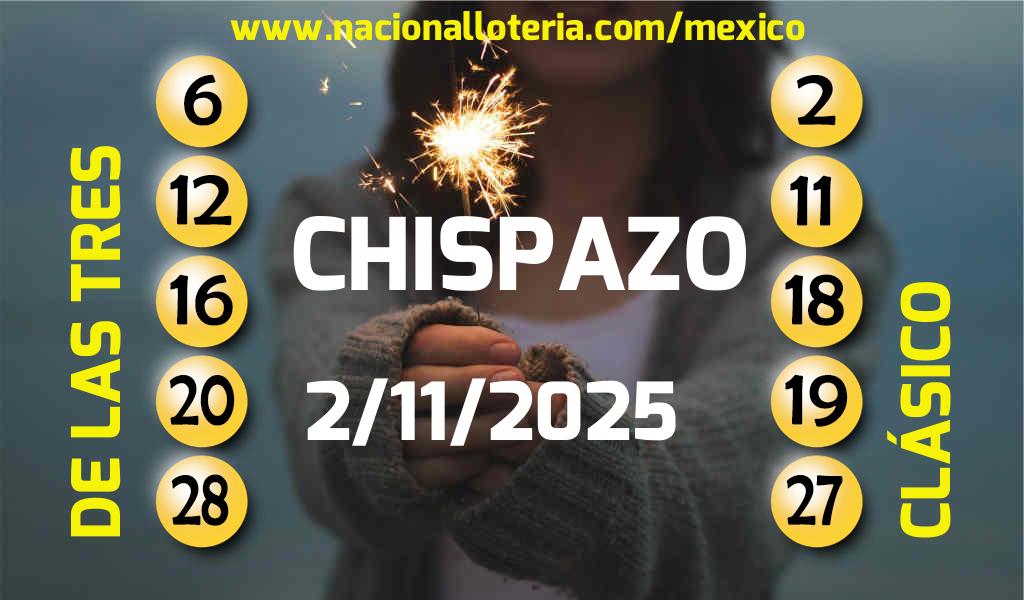 Resultados del Chispazo del Domingo 2 de Noviembre de 2025
