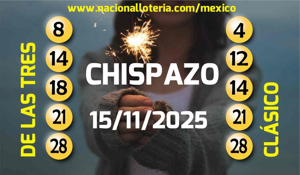 Resultados del Chispazo del Sábado 15 de Noviembre de 2025