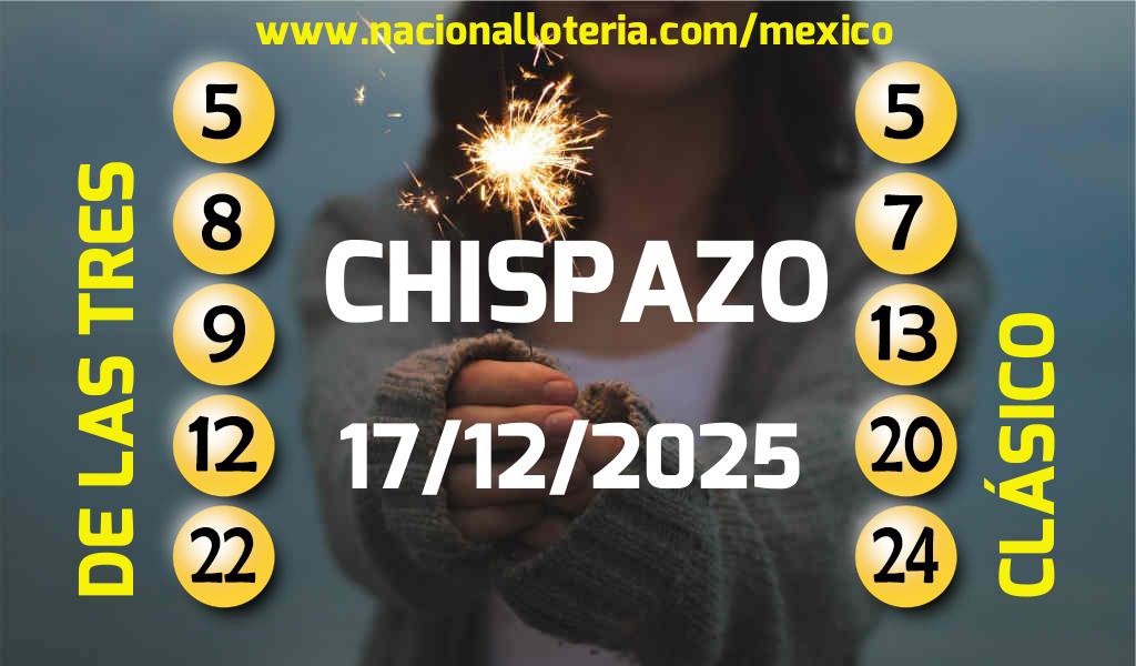 Resultados del Chispazo del Mi&eacute;rcoles 17 de Diciembre de 2025