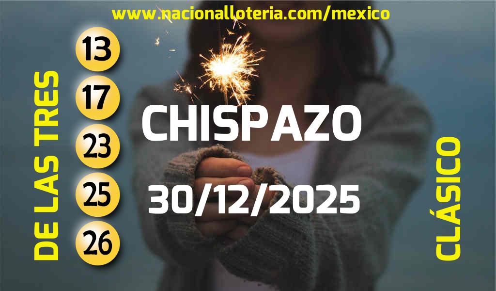 Números ganadores del Chispazo del Martes 30 de Diciembre de 2025 Resultados del Chispazo del Martes 30 de Diciembre de 2025