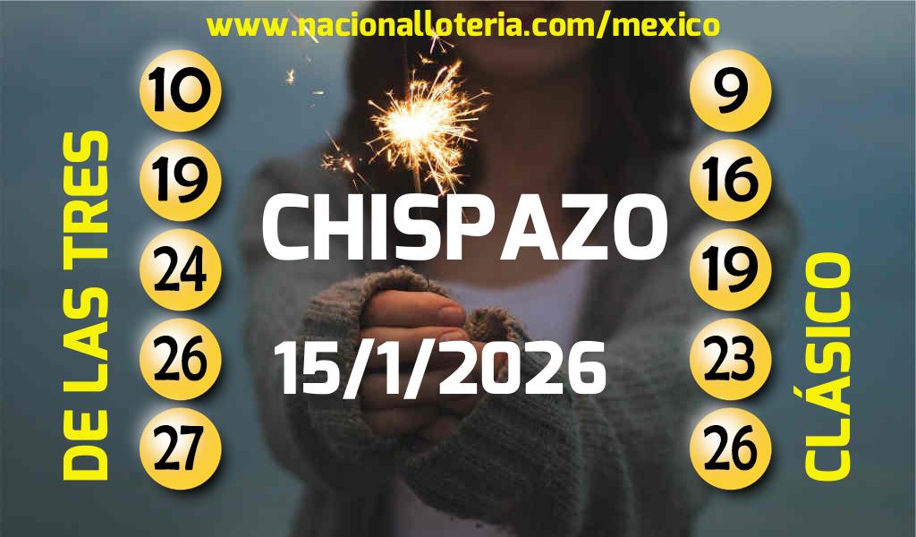 Resultados del Chispazo del Jueves 15 de Enero de 2026