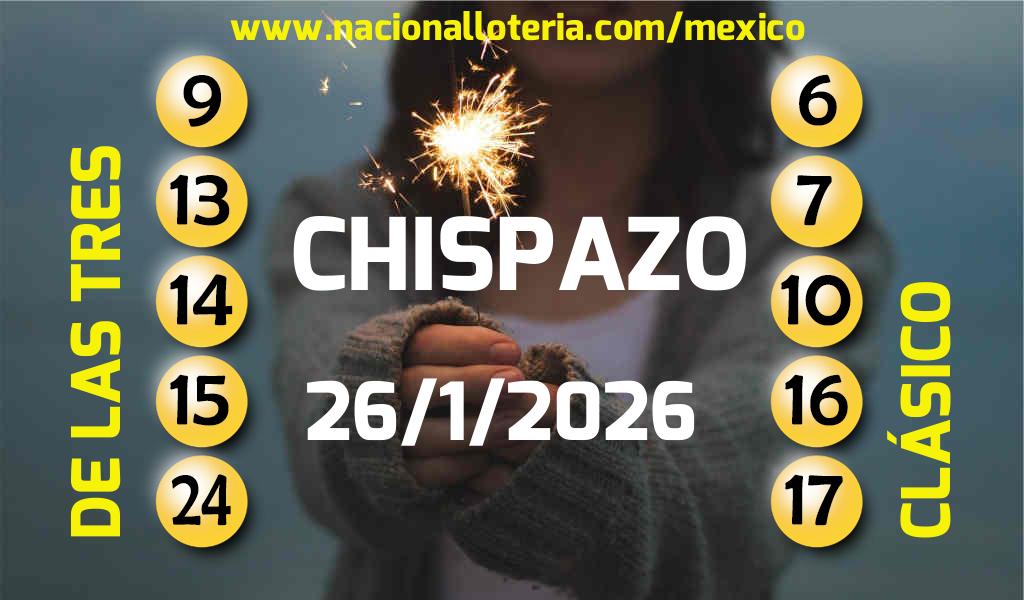 Resultados del Chispazo del Lunes 26 de Enero de 2026