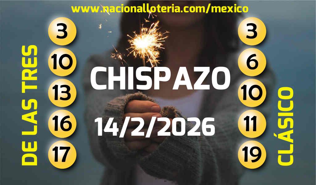 Resultados del Chispazo del S&aacute;bado 14 de Febrero de 2026