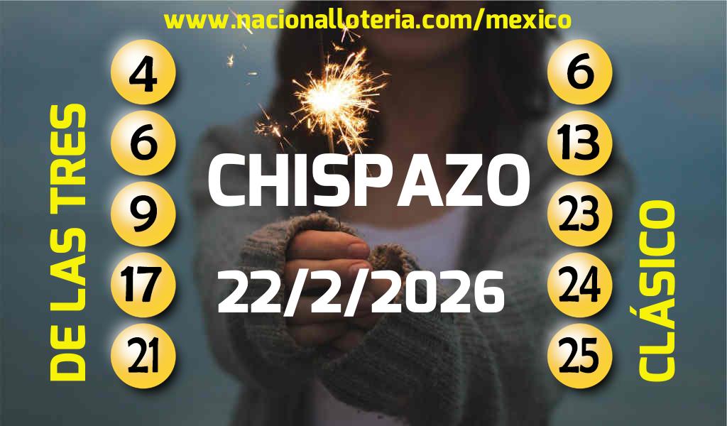 Resultados del Chispazo del Domingo 22 de Febrero de 2026