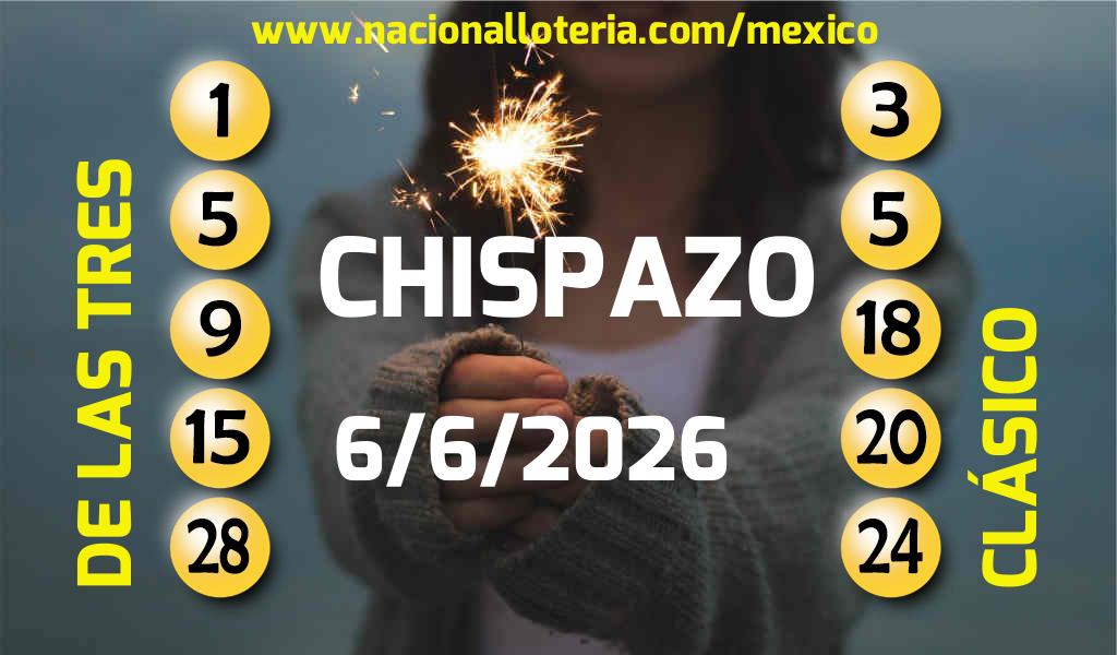 Resultados del Chispazo del S&aacute;bado 6 de Junio de 2026