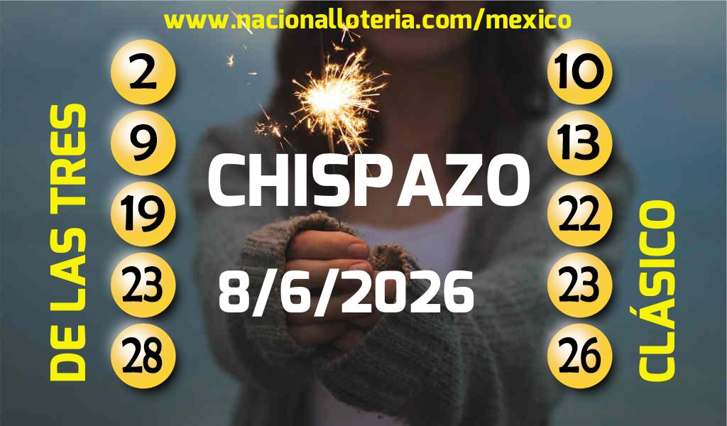 Resultados del Chispazo del Lunes 8 de Junio de 2026