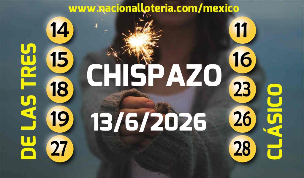 Resultados del Chispazo del S&aacute;bado 13 de Junio de 2026