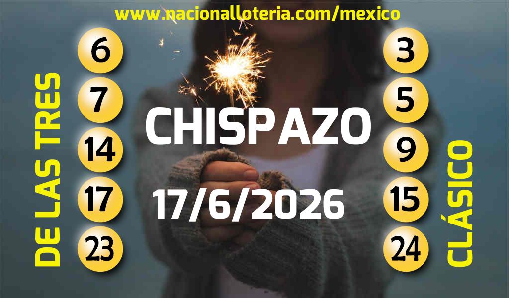 Resultados del Chispazo del Mi&eacute;rcoles 17 de Junio de 2026