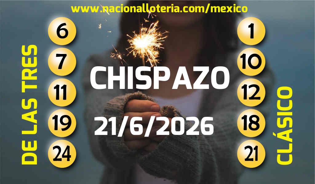 Resultados del Chispazo del Domingo 21 de Junio de 2026