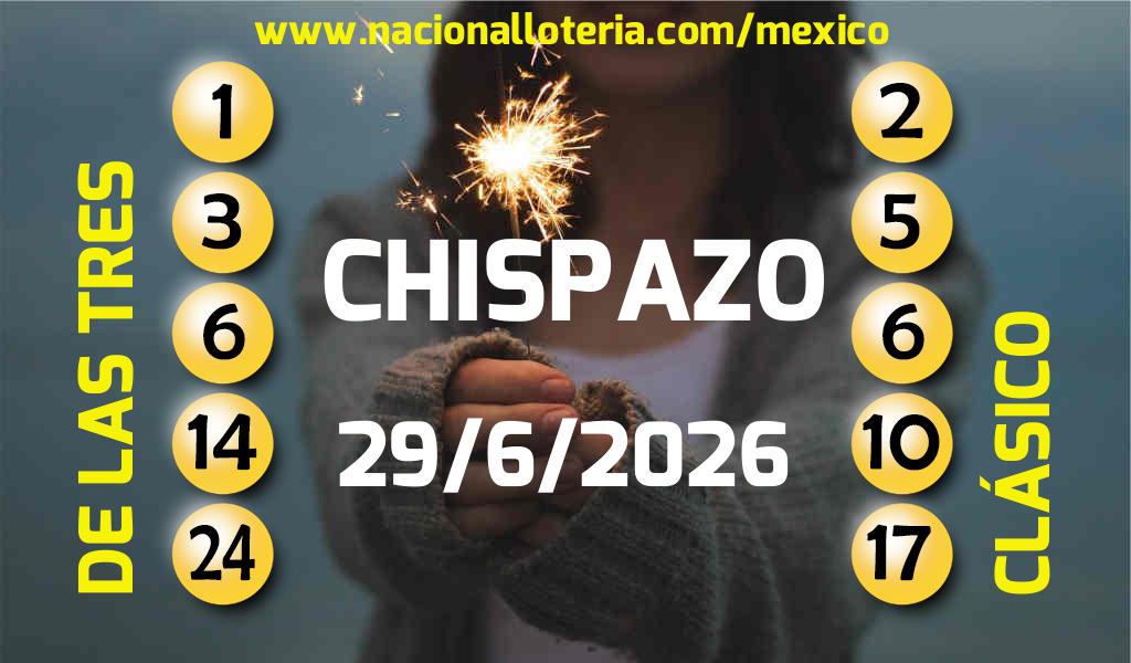 Resultados del Chispazo del Lunes 29 de Junio de 2026