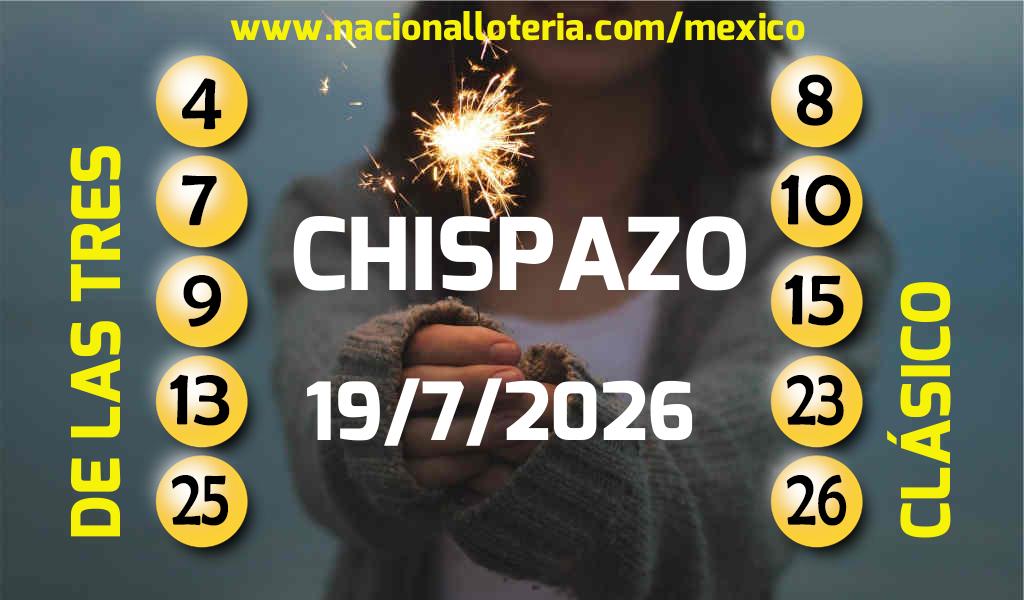 Resultados del Chispazo del Domingo 19 de Julio de 2026
