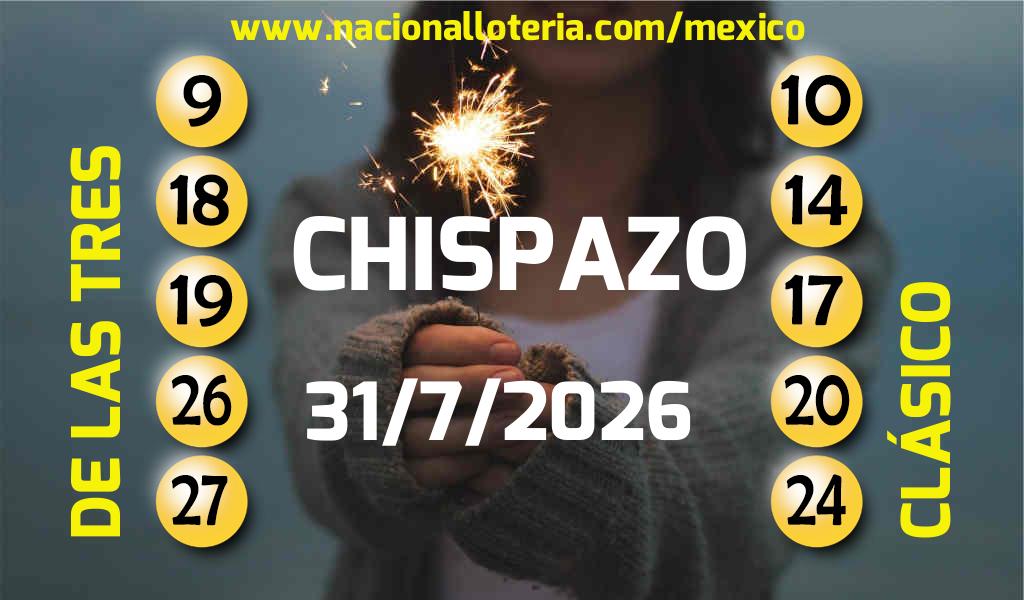 Resultados del Chispazo del Viernes 31 de Julio de 2026