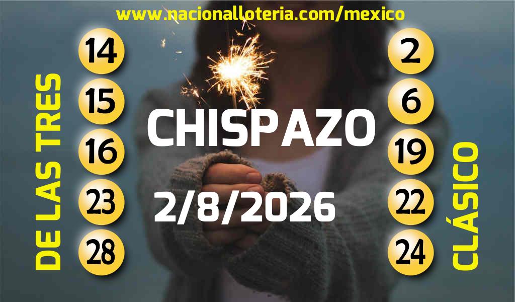 Resultados del Chispazo del Domingo 2 de Agosto de 2026
