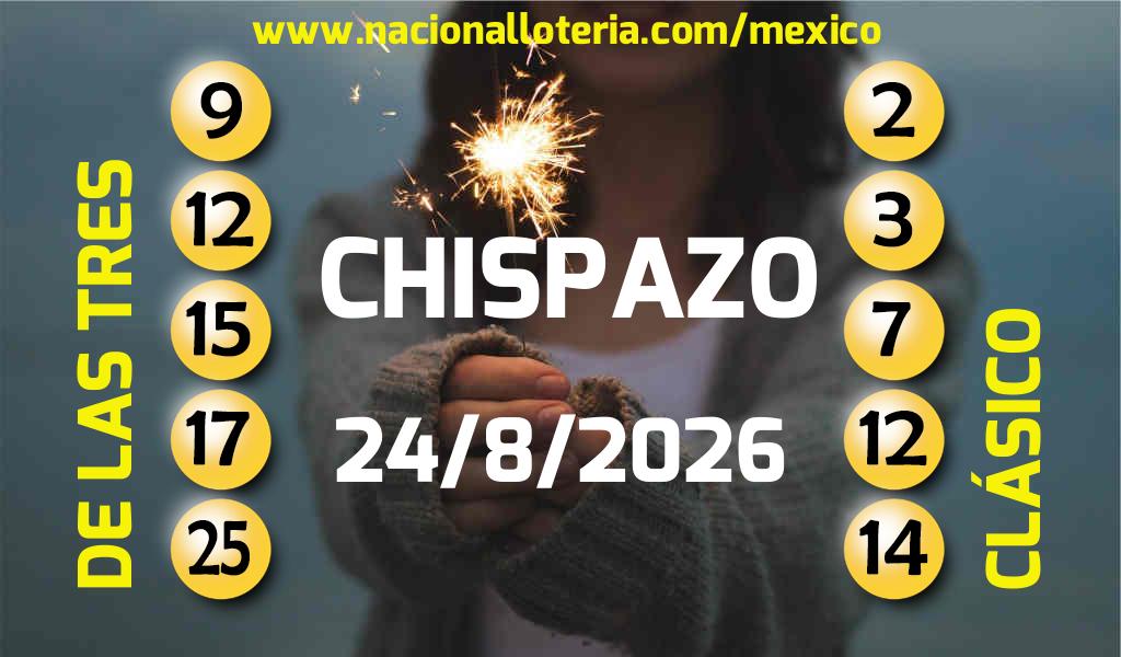 Resultados del Chispazo del Lunes 24 de Agosto de 2026