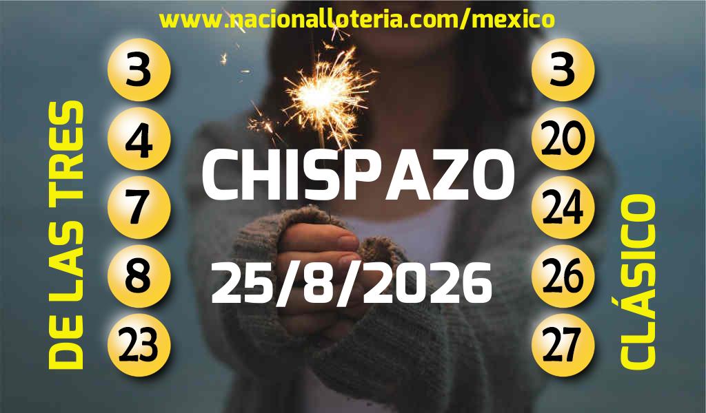 Resultados del Chispazo del Martes 25 de Agosto de 2026