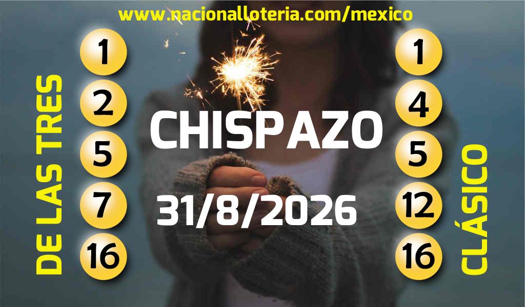 Resultados del Chispazo del Lunes 31 de Agosto de 2026