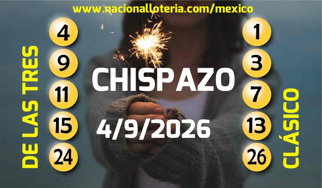 Resultados del Chispazo del Viernes 4 de Septiembre de 2026