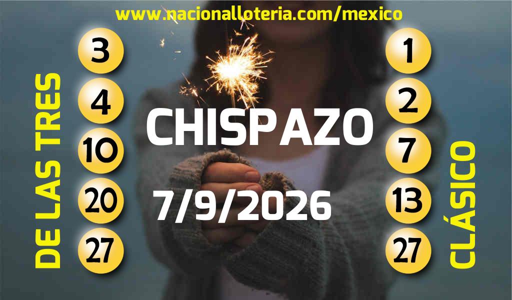 Resultados del Chispazo del Lunes 7 de Septiembre de 2026
