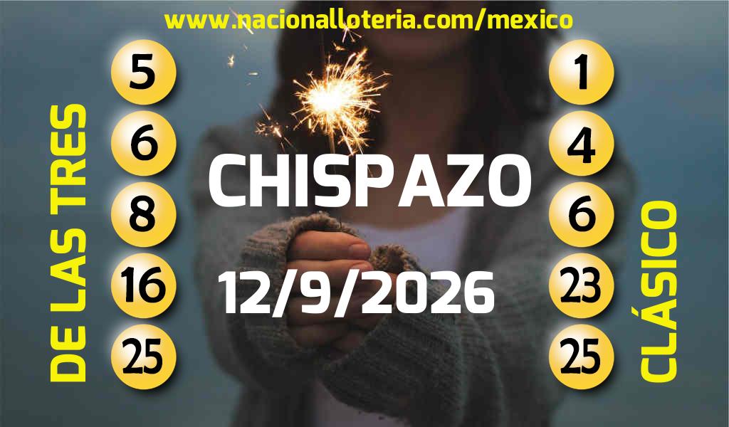Resultados del Chispazo del S&aacute;bado 12 de Septiembre de 2026