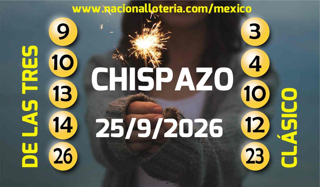 Resultados del Chispazo del Viernes 25 de Septiembre de 2026
