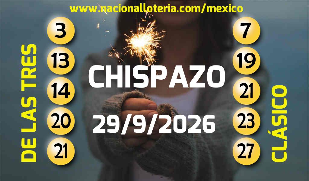 Resultados del Chispazo del Martes 29 de Septiembre de 2026