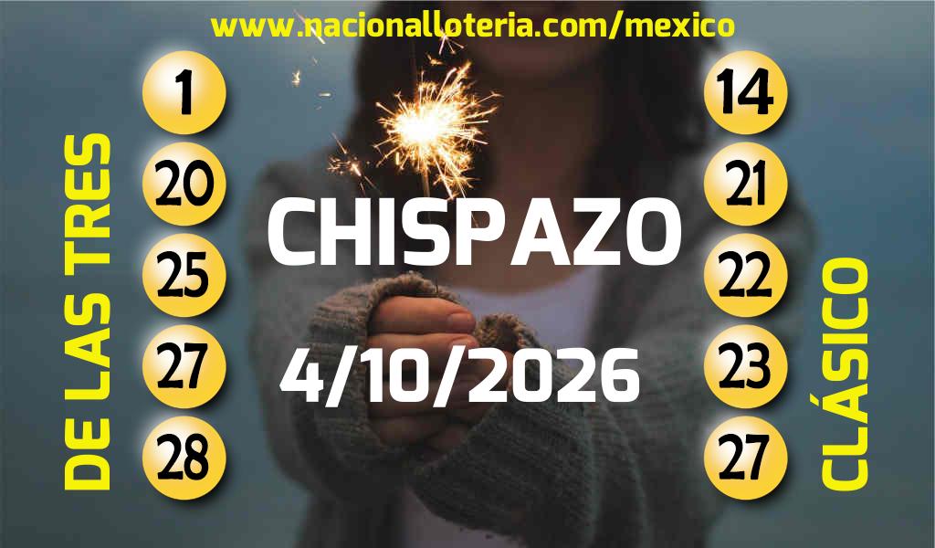 Resultados del Chispazo del Domingo 4 de Octubre de 2026