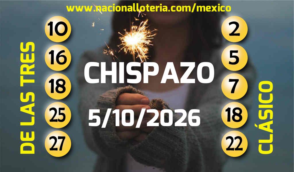 Resultados del Chispazo del Lunes 5 de Octubre de 2026
