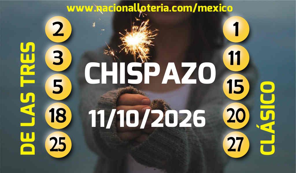 Resultados del Chispazo del Domingo 11 de Octubre de 2026