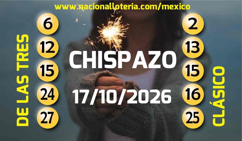 Resultados del Chispazo del S&aacute;bado 17 de Octubre de 2026