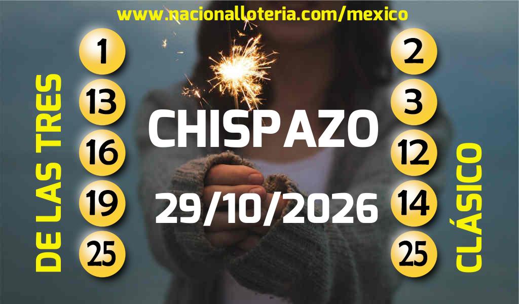 Resultados del Chispazo del Jueves 29 de Octubre de 2026