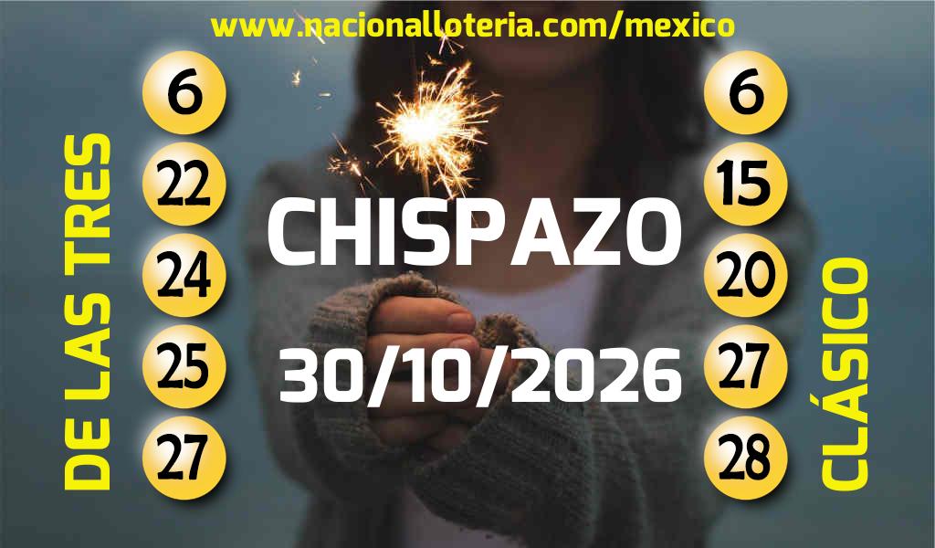 Resultados del Chispazo del Viernes 30 de Octubre de 2026