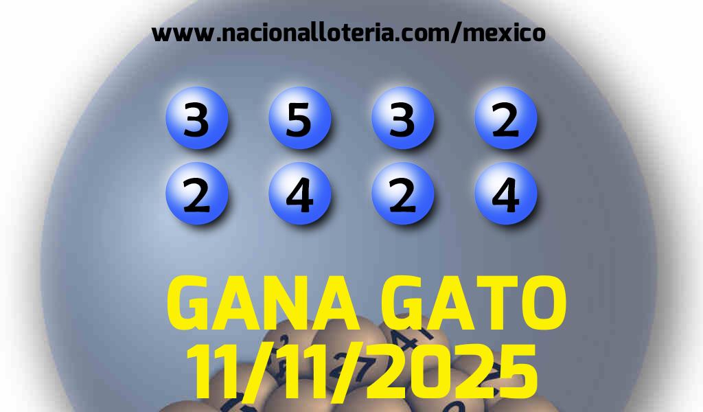 Resultados del Gana Gato del Martes 11 de Noviembre de 2025