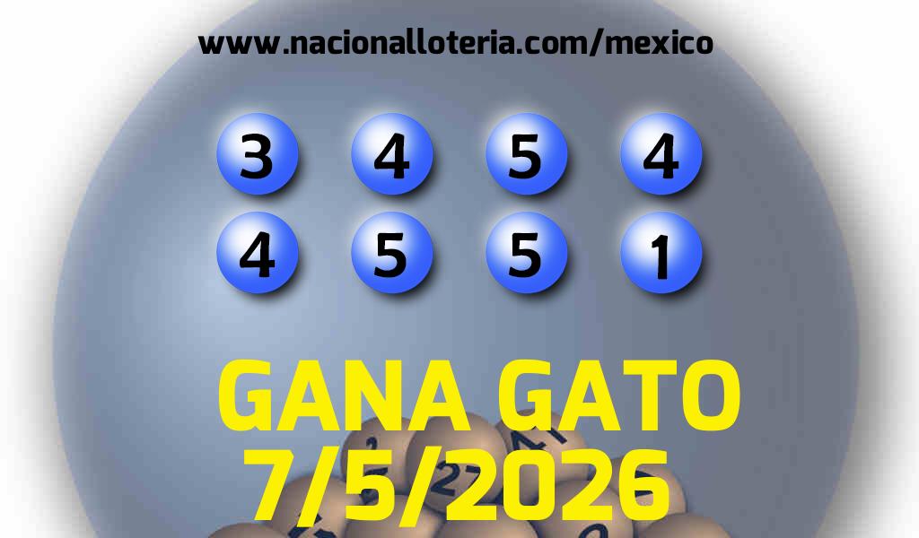 Resultados del Gana Gato del Jueves 7 de Mayo de 2026