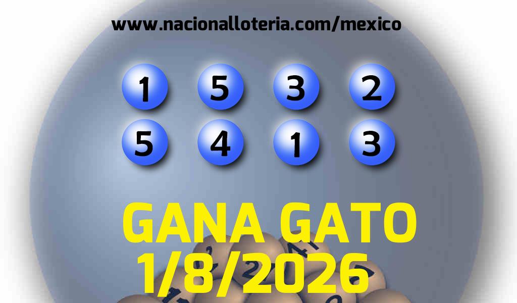 Resultados del Gana Gato del S&aacute;bado 1 de Agosto de 2026