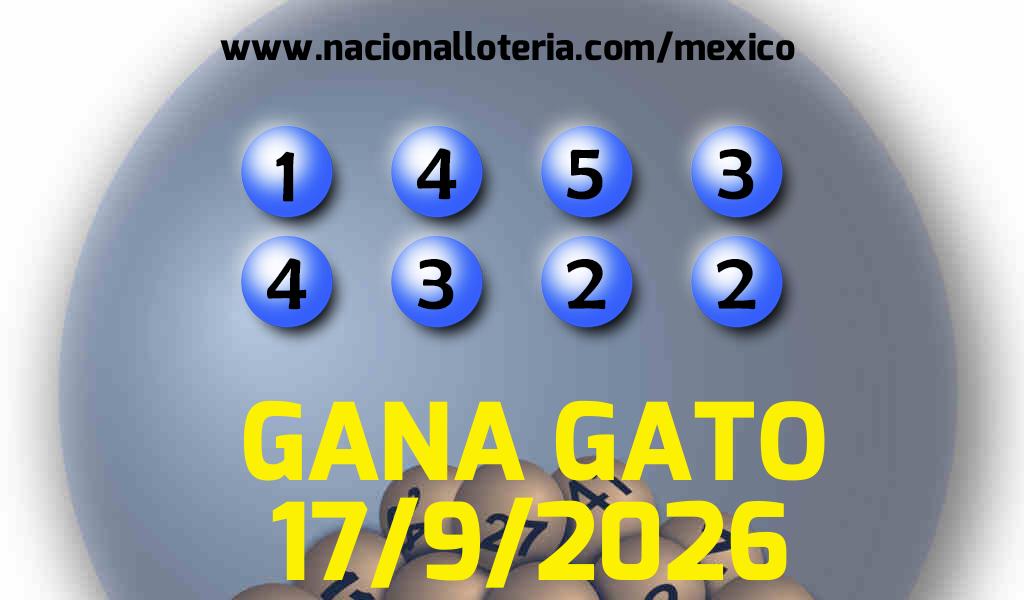 Resultados del Gana Gato del Jueves 17 de Septiembre de 2026