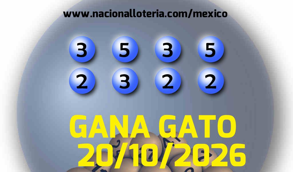 Resultados del Gana Gato del Martes 20 de Octubre de 2026