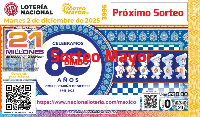 Próximo Sorteo Mayor del 2025-12-02