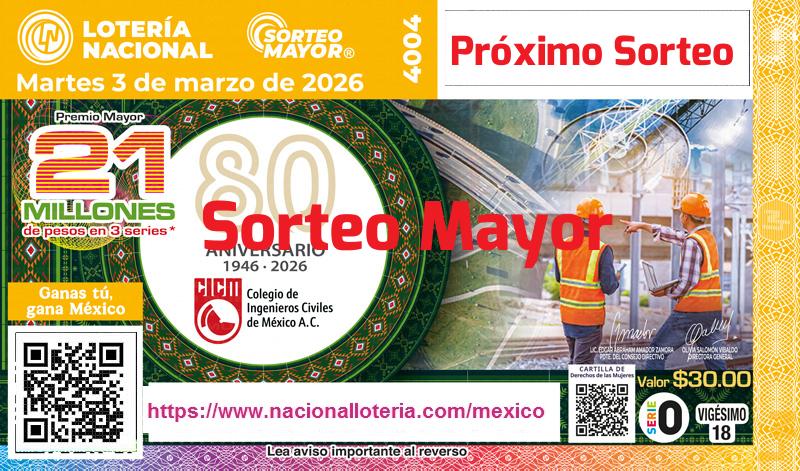 Próximo Sorteo Mayor del 2026-03-03
