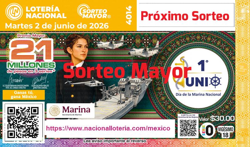 Próximo Sorteo Mayor del 2026-06-02